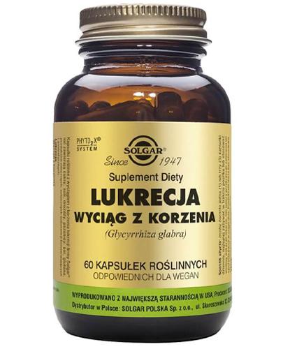 SOLGAR LUKRECJA WYCIĄG Z KORZENIA - 60 kaps. zdjęcie
