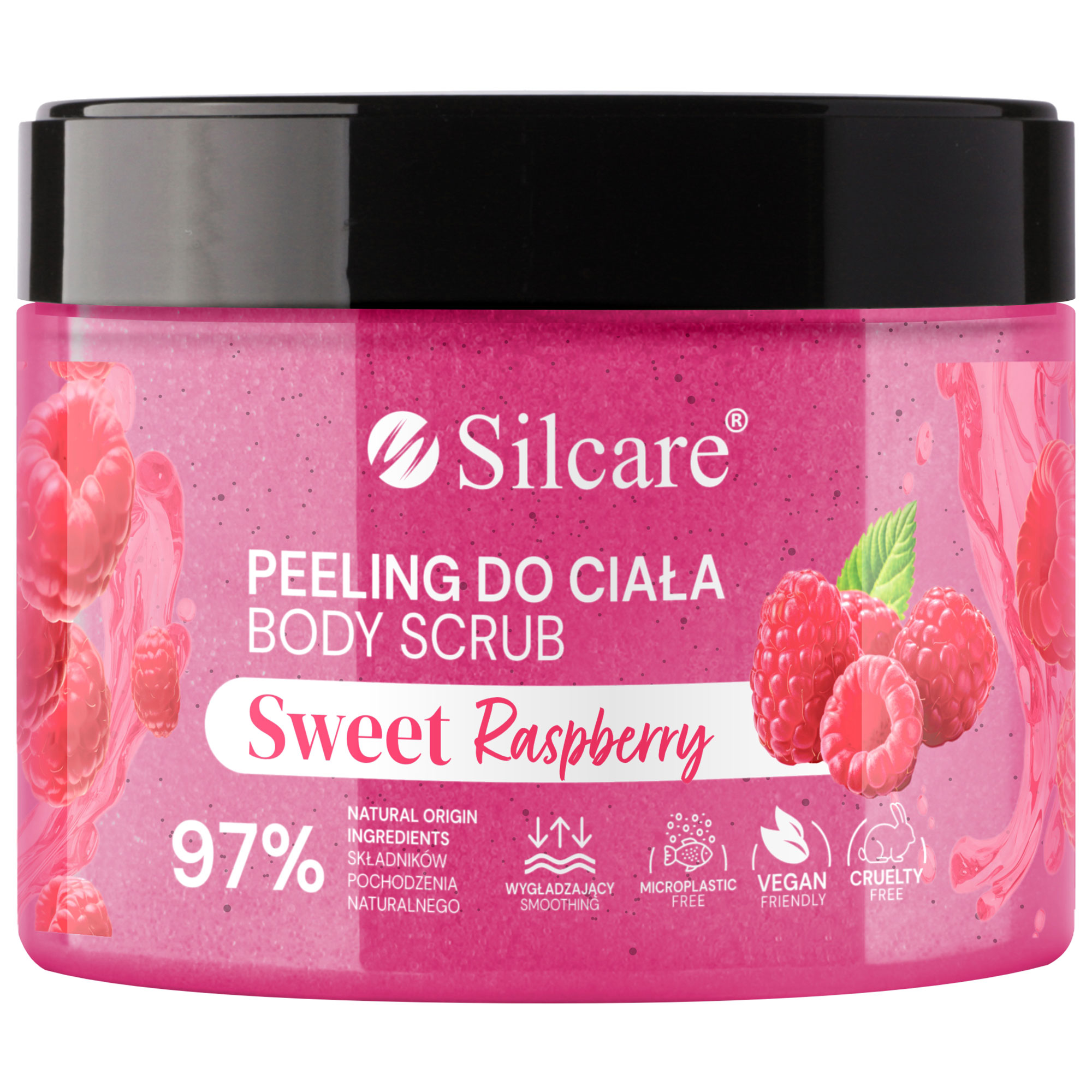 Silcare Scrub Body Sweet Raspberry, peeling, 350 g zdjęcie