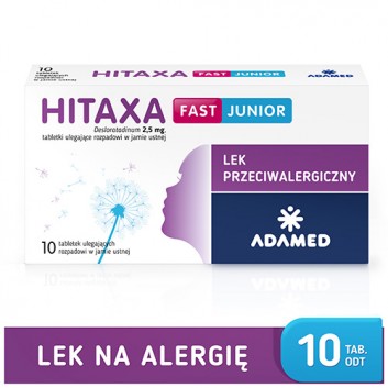 Hitaxa Fast Junior 2,5 mg 10 tabletek 