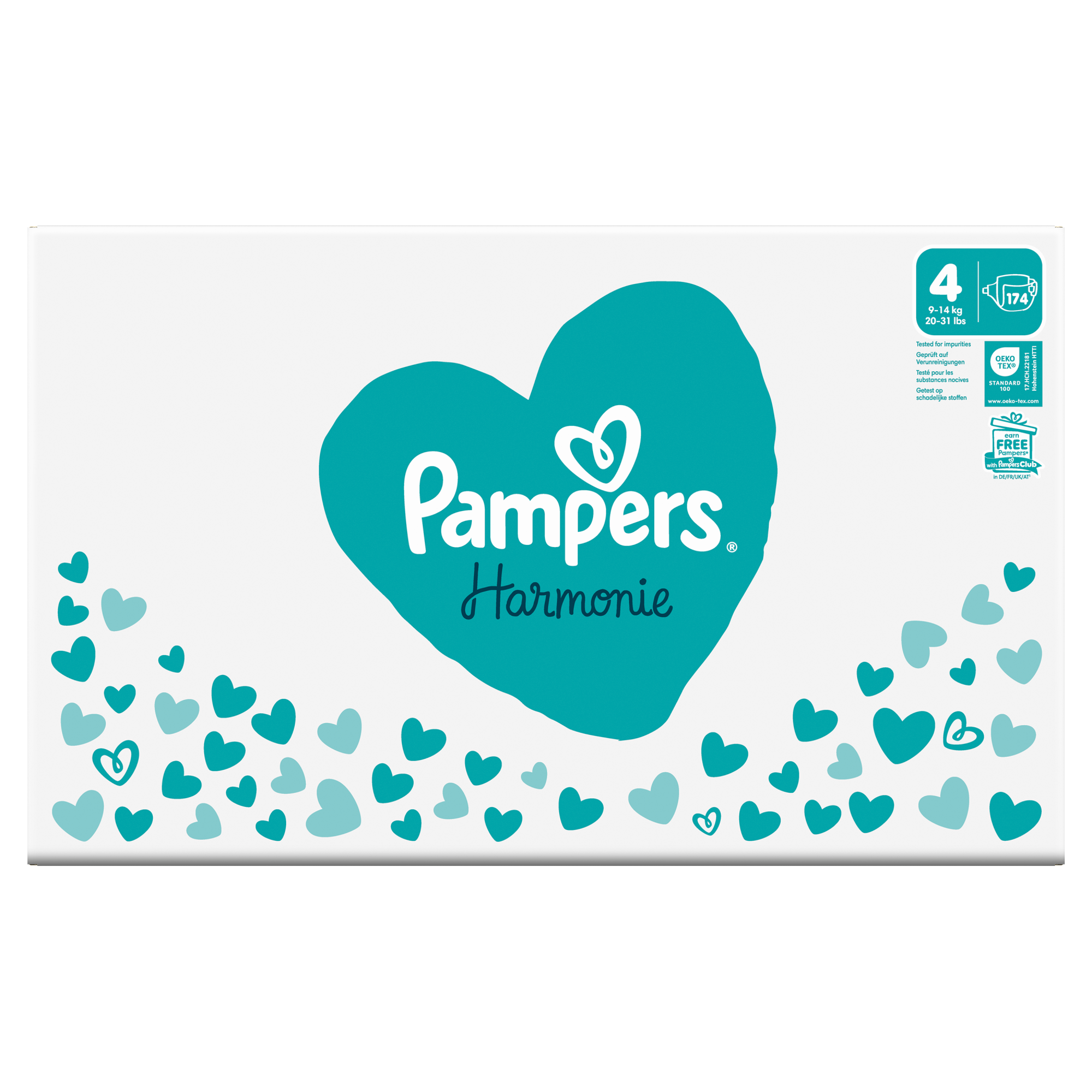 Pampers Harmonie Baby Pieluszki rozmiar 4, 9 kg-14 kg, 174 sztuk zdjęcie