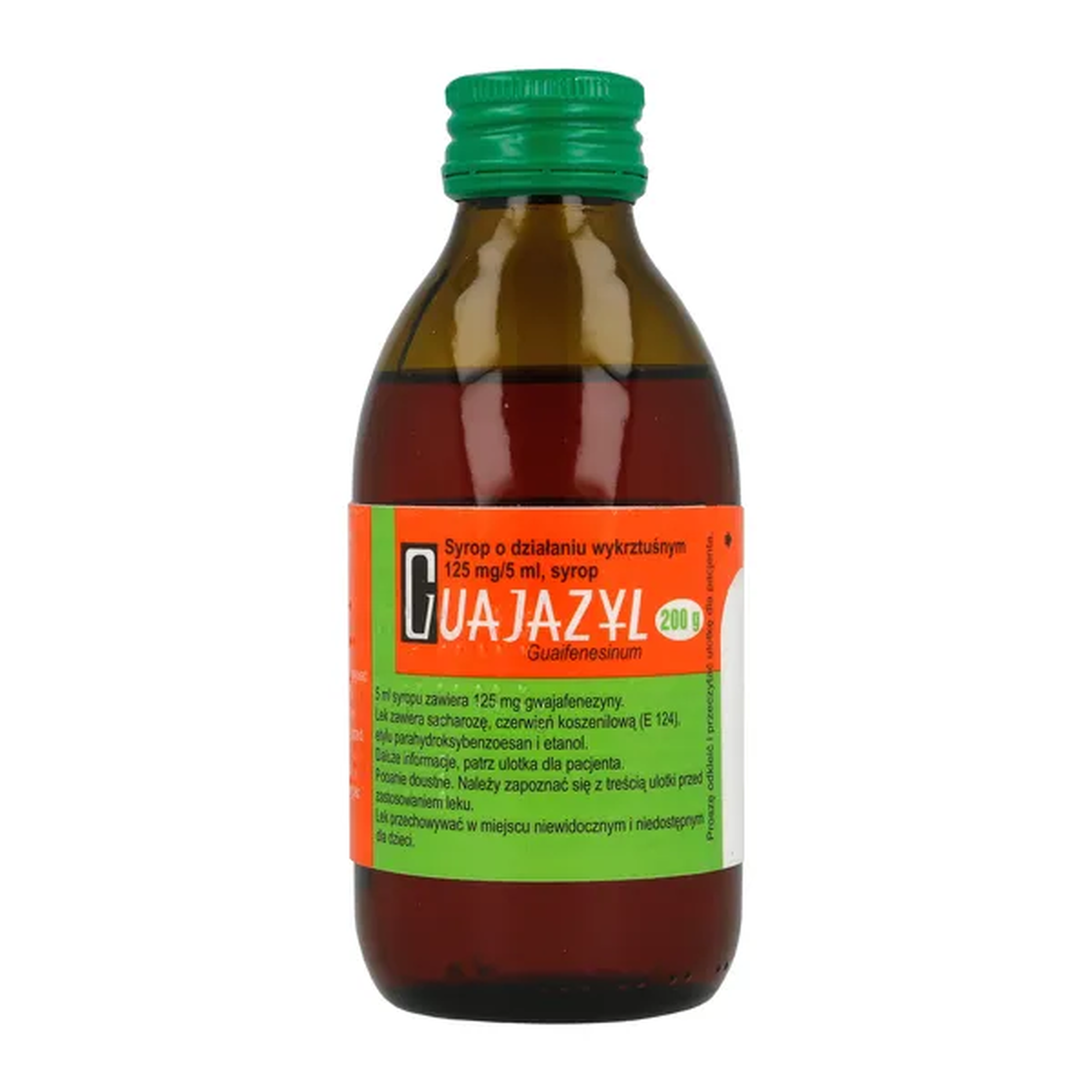 Guajazyl syrop 0,125 g/5ml, 200 g