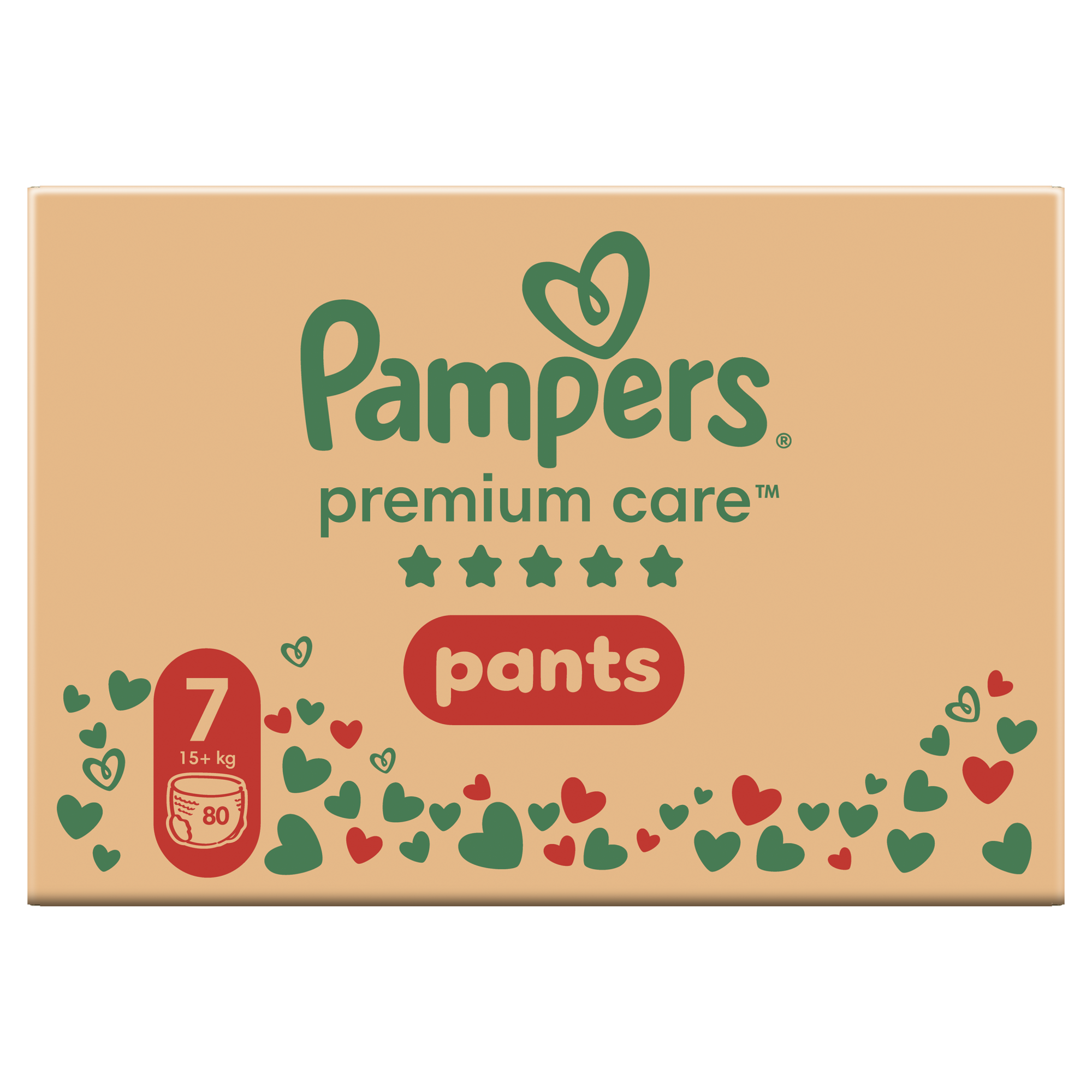 Pampers Premium Care Pieluchomajtki rozmiar 7, 15 kg+, 80 sztuk zdjęcie