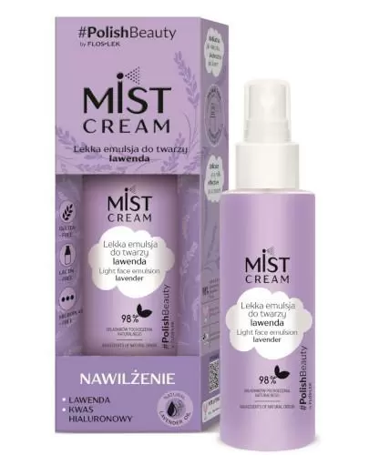 Flos-Lek Mist Cream lekka emulsja do twarzy lawenda 110 ml zdjęcie