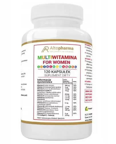 Altopharma Multiwitamina For Womem witaminy dla kobiet 120 kapsułek zdjęcie