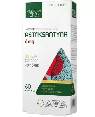 Medica Herbs Astaksantyna 6 mg 60 kapsułek zdjęcie