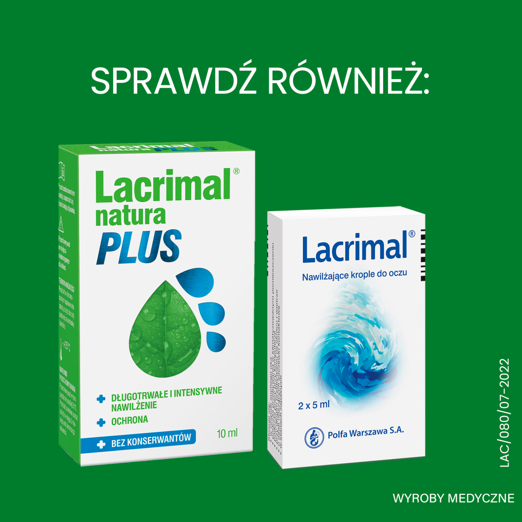 LACRIMAL NATURA Krople do oczu, 10 ml