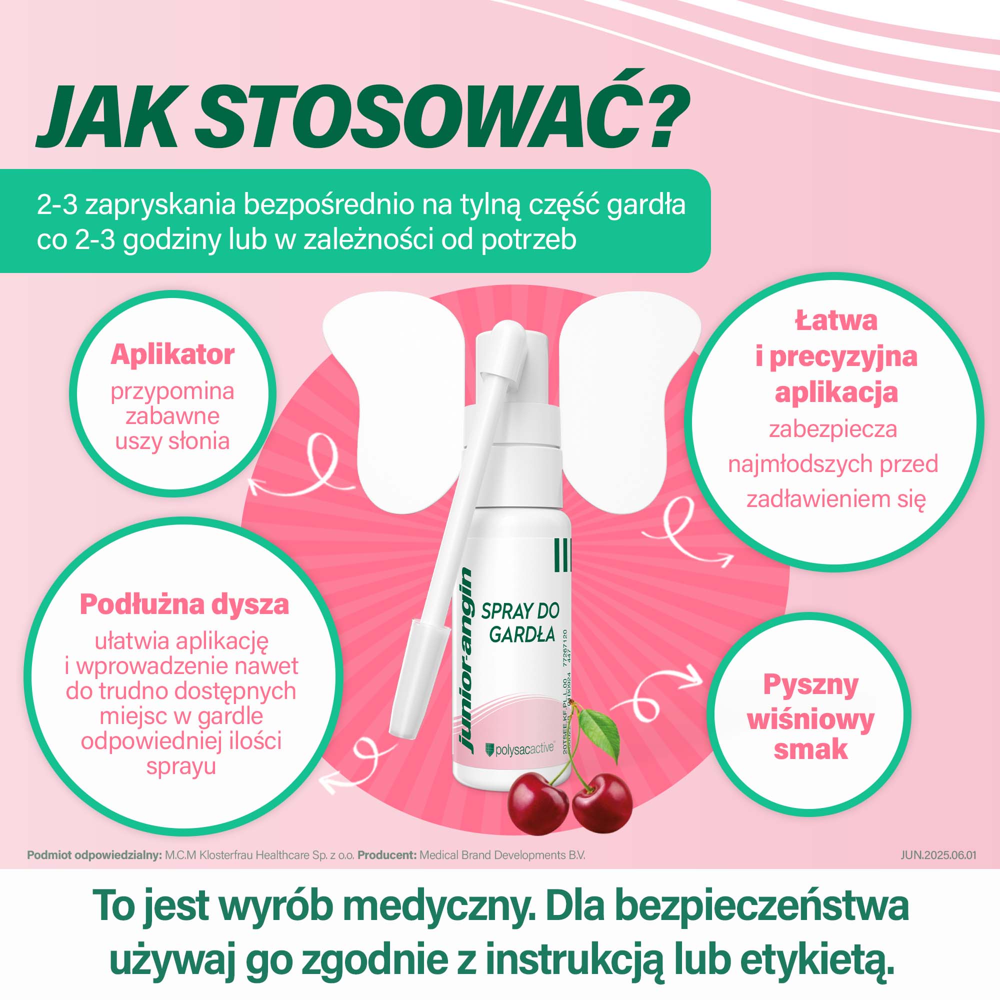 Junior-angin spray do gardła, 20 ml