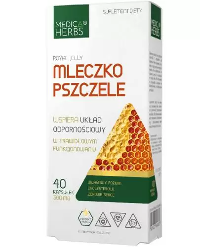 Medica Herbs Mleczko Pszczele 40 kapsułek zdjęcie