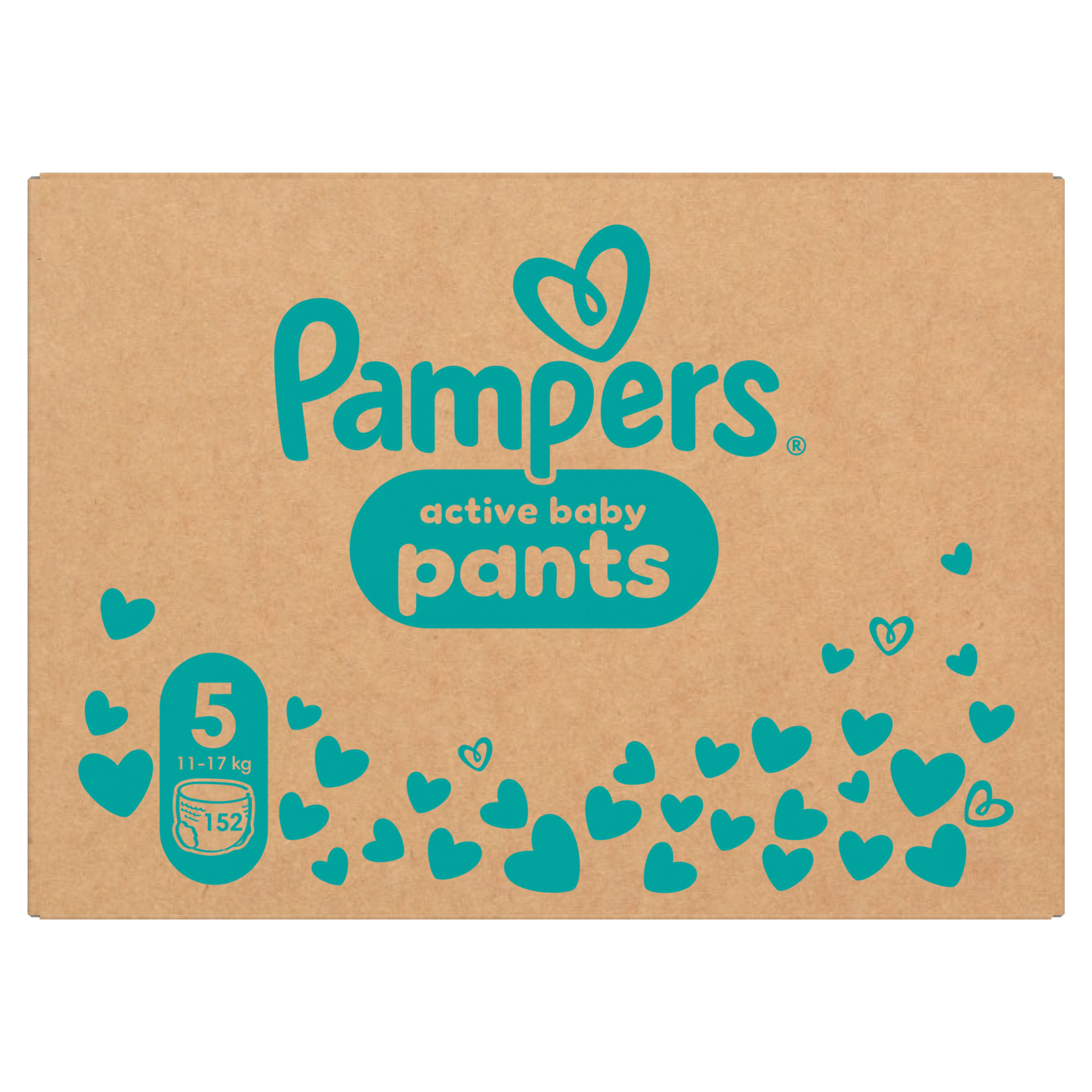 Pampers Active Baby, Pieluchomajtki rozmiar 5, 11-17 kg, 152 sztuki zdjęcie