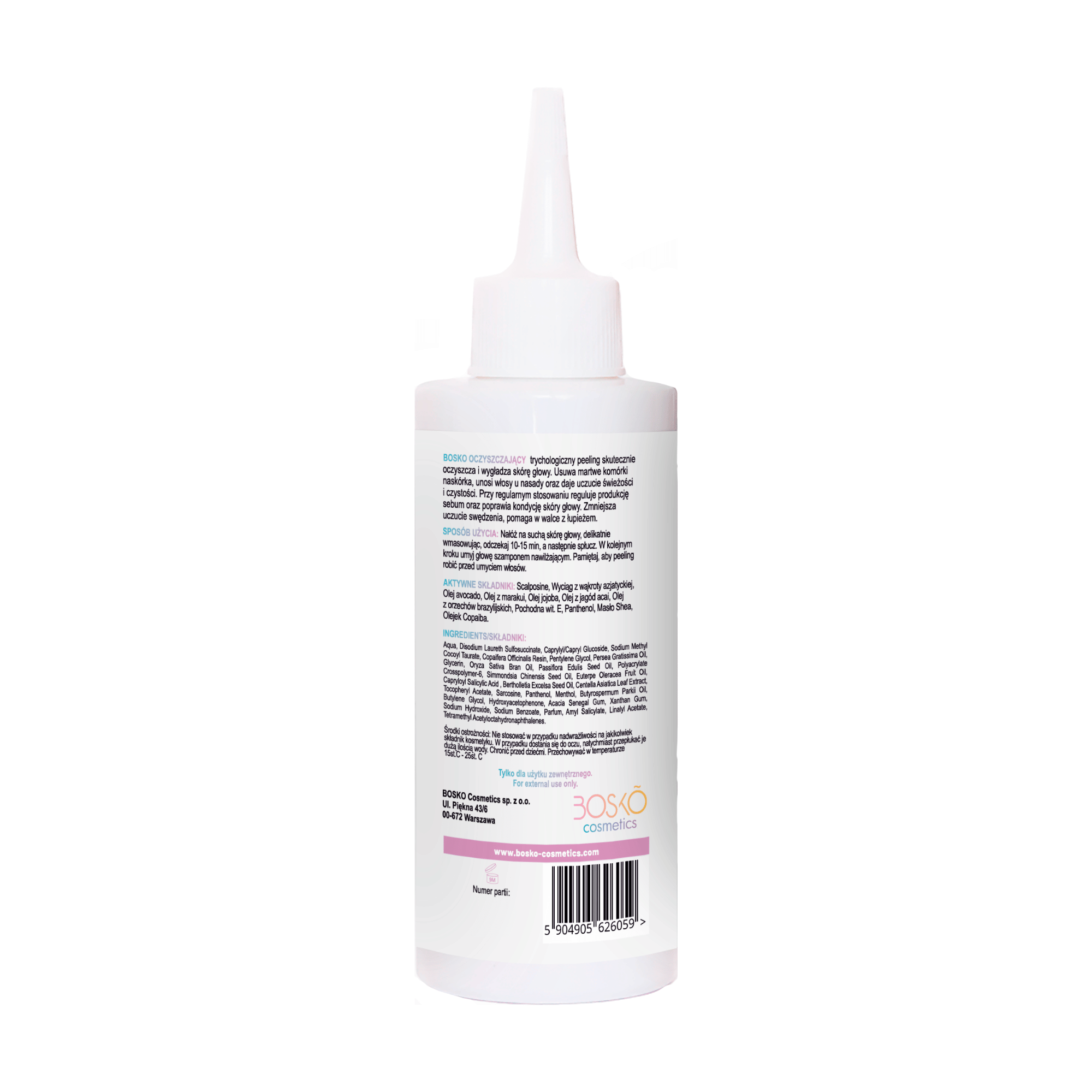 Bosko Oczyszczający trychologiczny peeling do skóry głowy, 130 ml