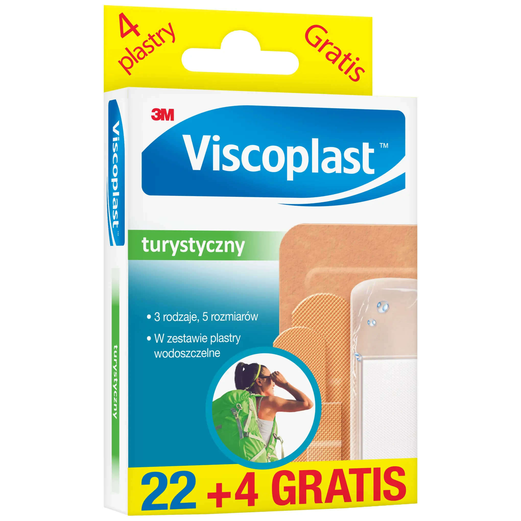 Viscoplast Turystyczny zestaw plastrów 26 sztuk