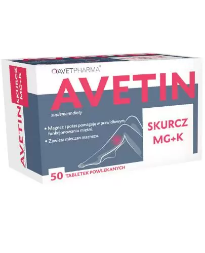 Avetin Skurcz Mg+K 50 tabletek zdjęcie
