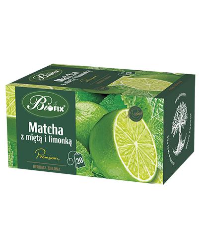 Bifix Matcha z miętą i limonką Herbata zielona ekspresowa, 20 x 2 g, cena, opinie, właściwości zdjęcie
