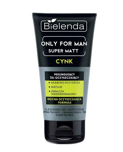 Bielenda Only For Man Super Matt Peelingujący Żel oczyszczający, 150 g, cena, wskazania, właściwości zdjęcie