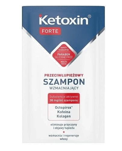 KETOXIN FORTE Szampon przeciwłupieżowy - 6 ml - wzmacniający - cena, opinie, właściwości zdjęcie