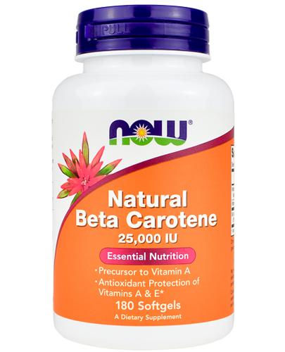 NOW FOODS Natural Beta Carotene 25,000 IU - 180 kaps. zdjęcie