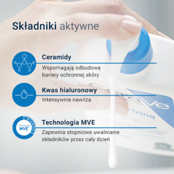 CeraVe, nawilżająca emulsja do skóry suchej i bardzo suchej, 1000 ml