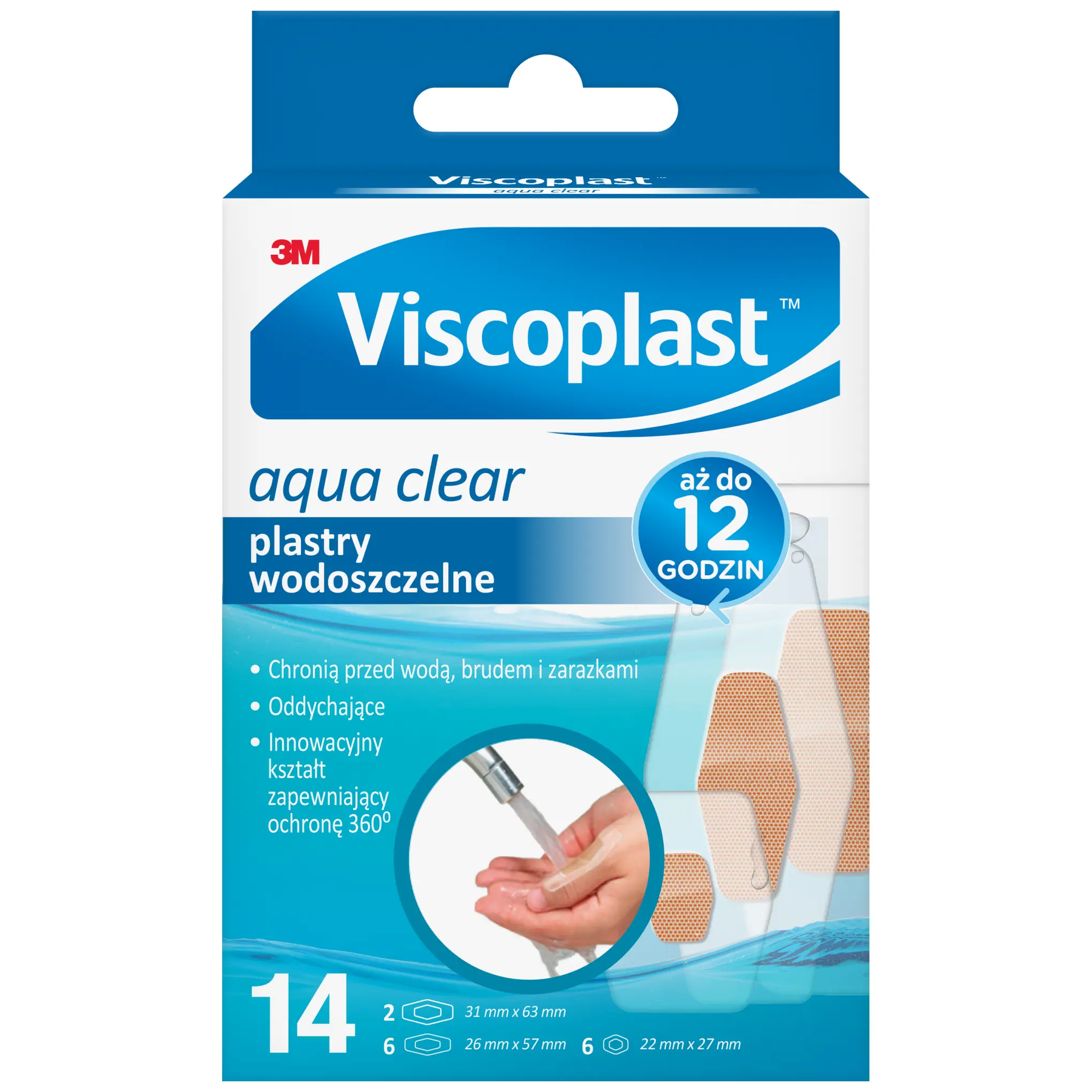 Viscoplast Aqua Clear plastry wodoszczelne 14 sztuk zdjęcie