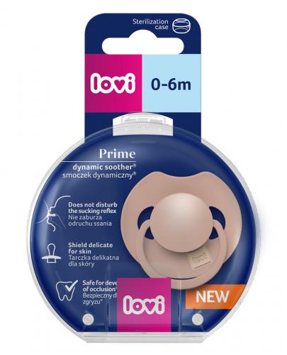Canpol Lovi Prime Smoczek dynamiczny silikonowy Blush 34/405 0-6 miesięcy, 1 sztuka zdjęcie