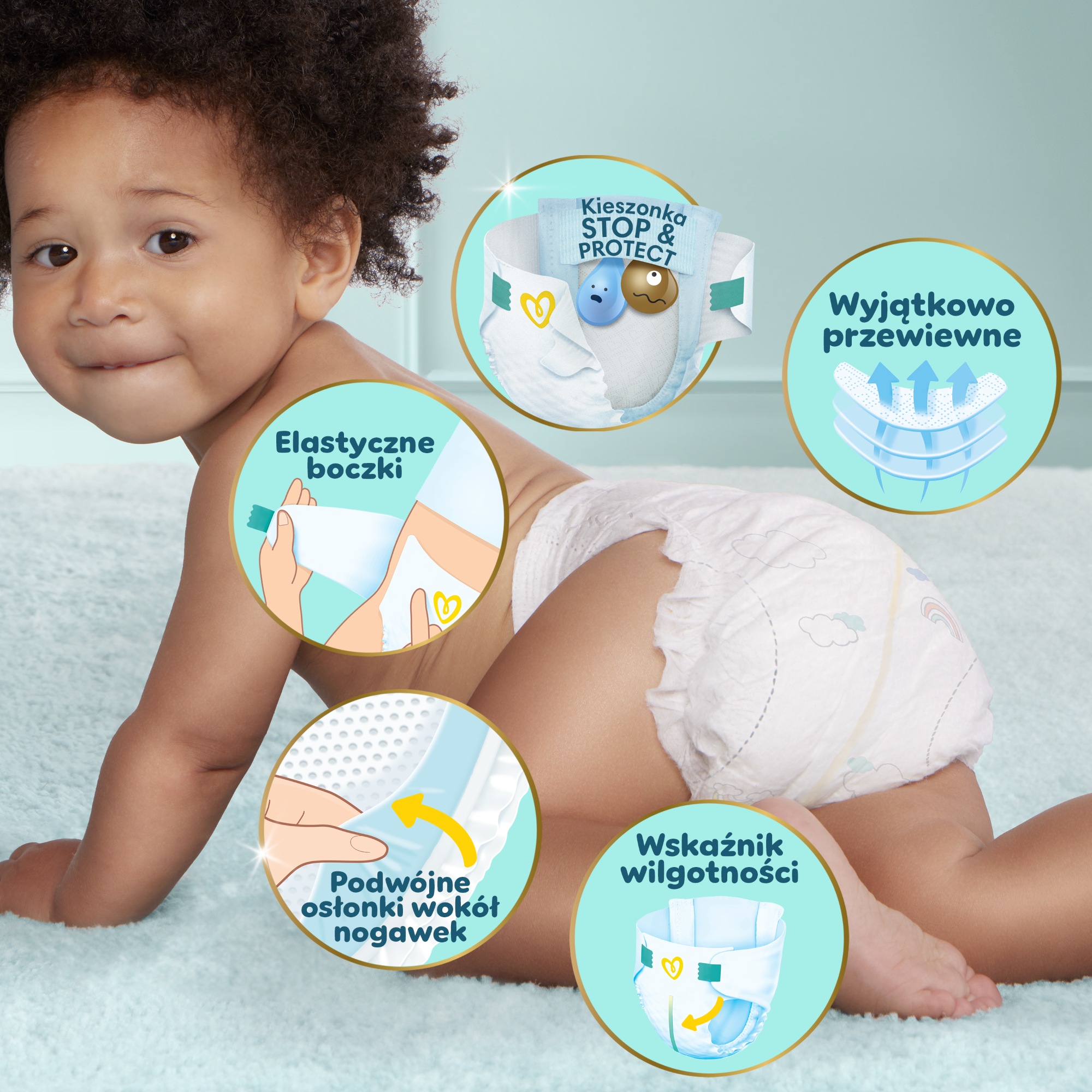 Pampers Premium Care, pieluchy rozmiar 6, 13-18kg,128 sztuk