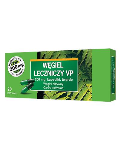 Węgiel leczniczy VP 200 mg - 20 kaps. Na zatrucia zdjęcie