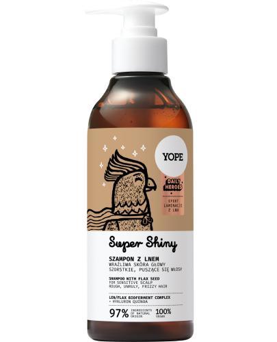 Yope Daily Heroes Super Shiny Szampon z lnem, 300 ml zdjęcie