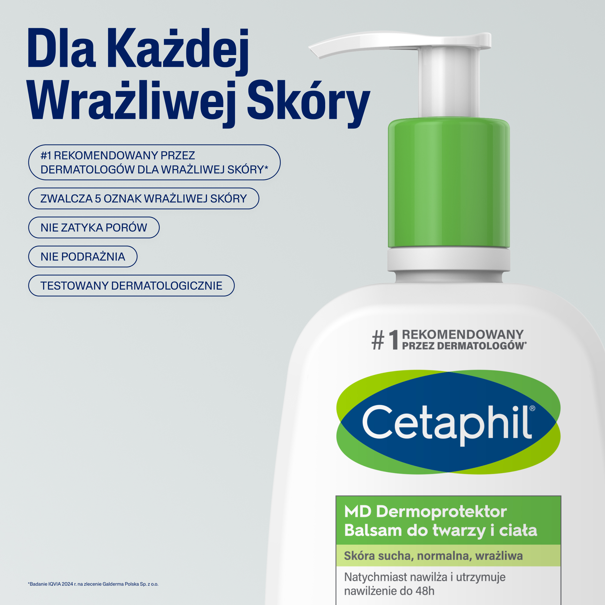 Cetaphil MD Dermoprotektor, balsam nawilżający z pompką, 236 ml