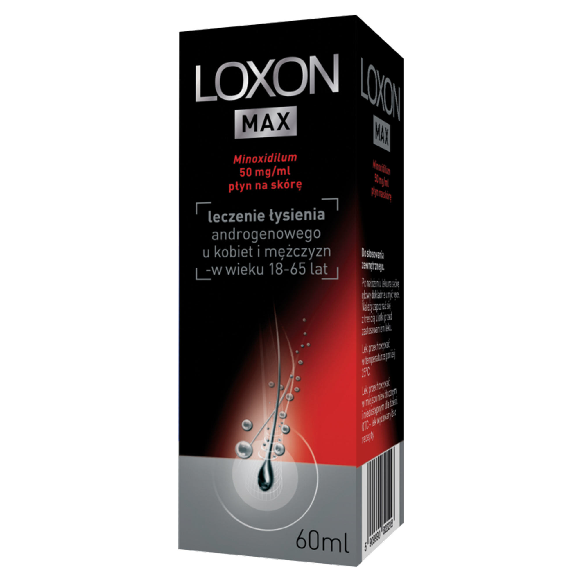 Loxon Max (Loxon 5%), 50 mg/ml, płyn na skórę, 60 ml zdjęcie