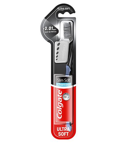 Colgate Slim Soft Charcoal Ultra Soft Szczoteczka do zębów, 1 szt., cena, opinie, wskazania zdjęcie