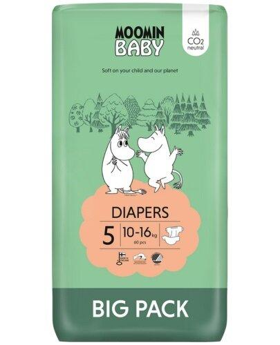 MOOMIN BABY Pieluszki ekologiczne 5 (10-16kg), 60 sztuk zdjęcie
