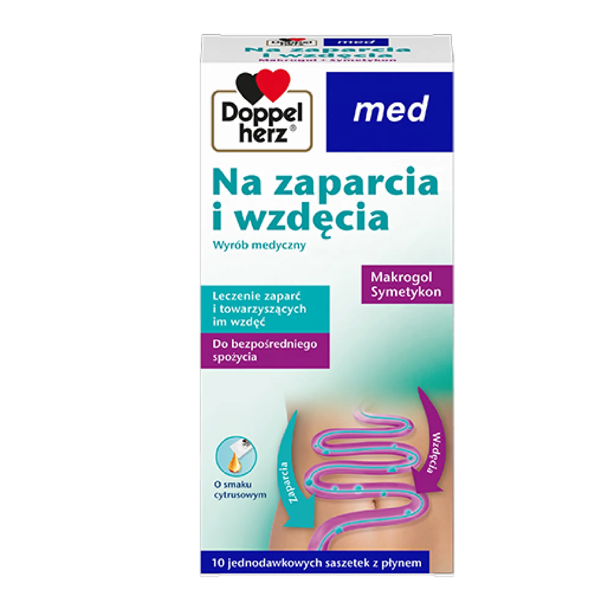 Doppelherz med. Na zaparcia i wzdęcia, saszetki, 20 ml zdjęcie