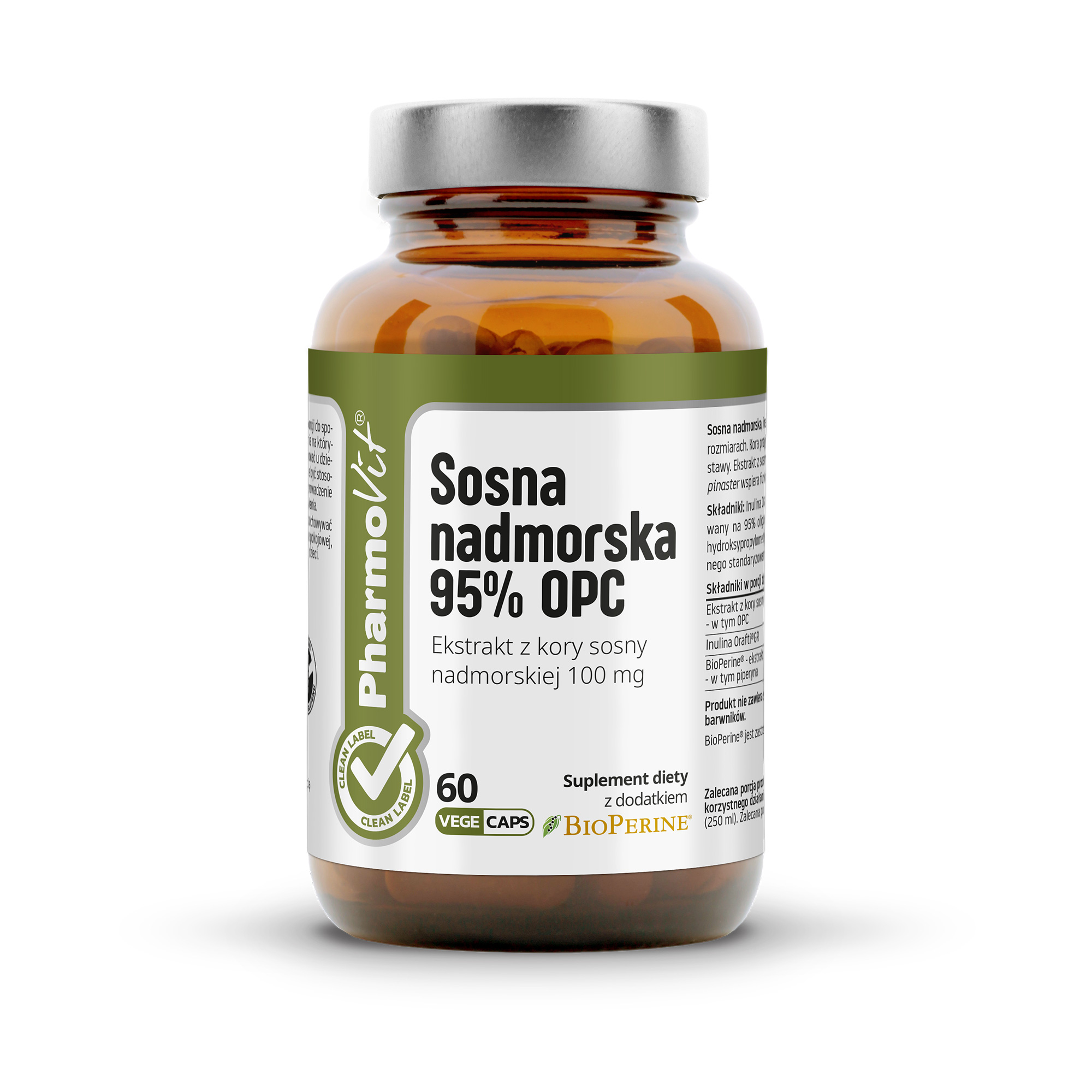 Pharmovit Sosna nadmorska 95% OPC, kapsułki, 60 sztuk zdjęcie