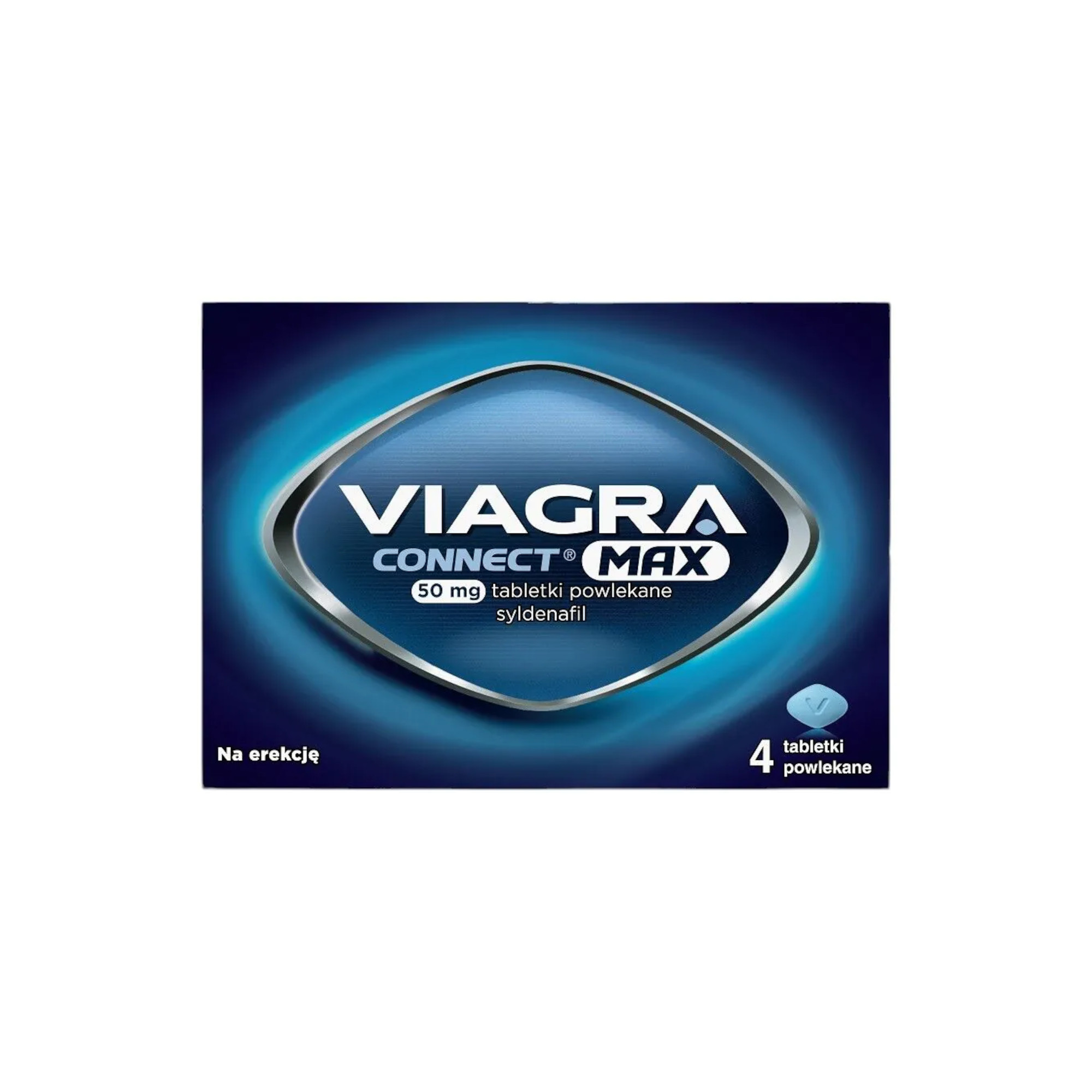 Viagra Connect Max, 50 mg, tabletki powlekane, 4 sztuki zdjęcie