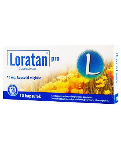 LORATAN PRO 10 mg - 10 kaps., lek przeciwalergiczny zdjęcie