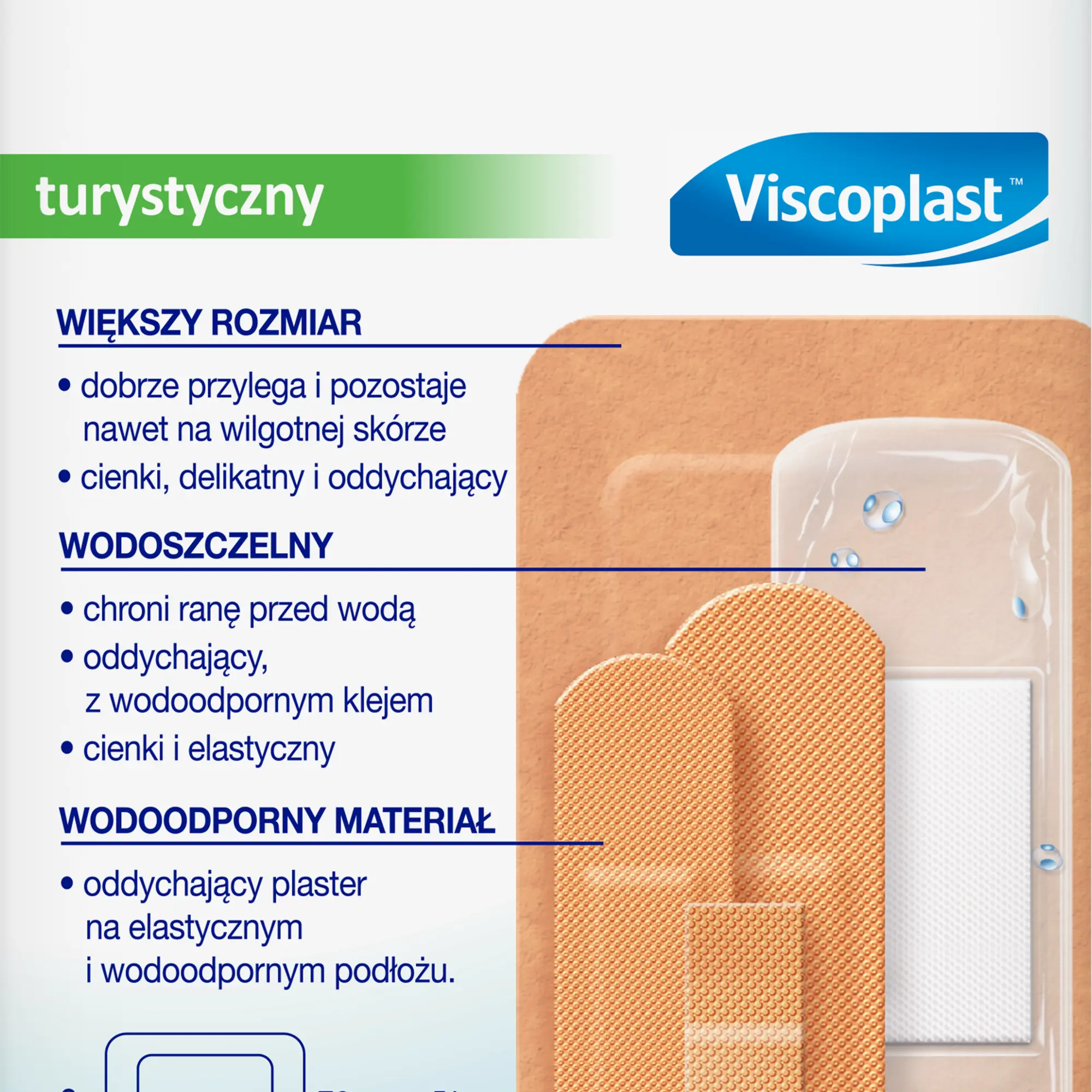 Viscoplast Turystyczny zestaw plastrów 26 sztuk