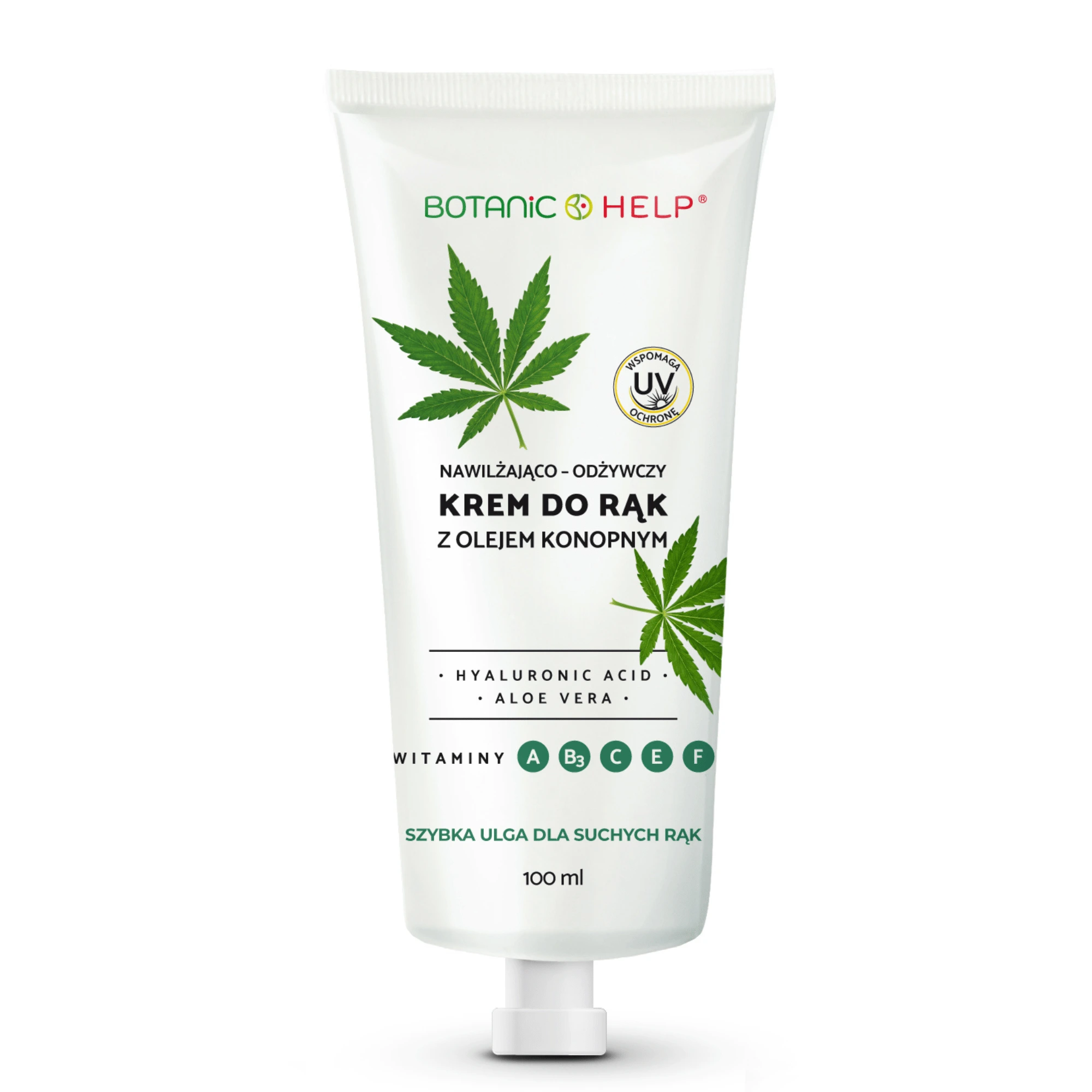 Botanic Help Nawilżająco-odżywczy krem do rąk z olejem konopnym, 100 ml zdjęcie
