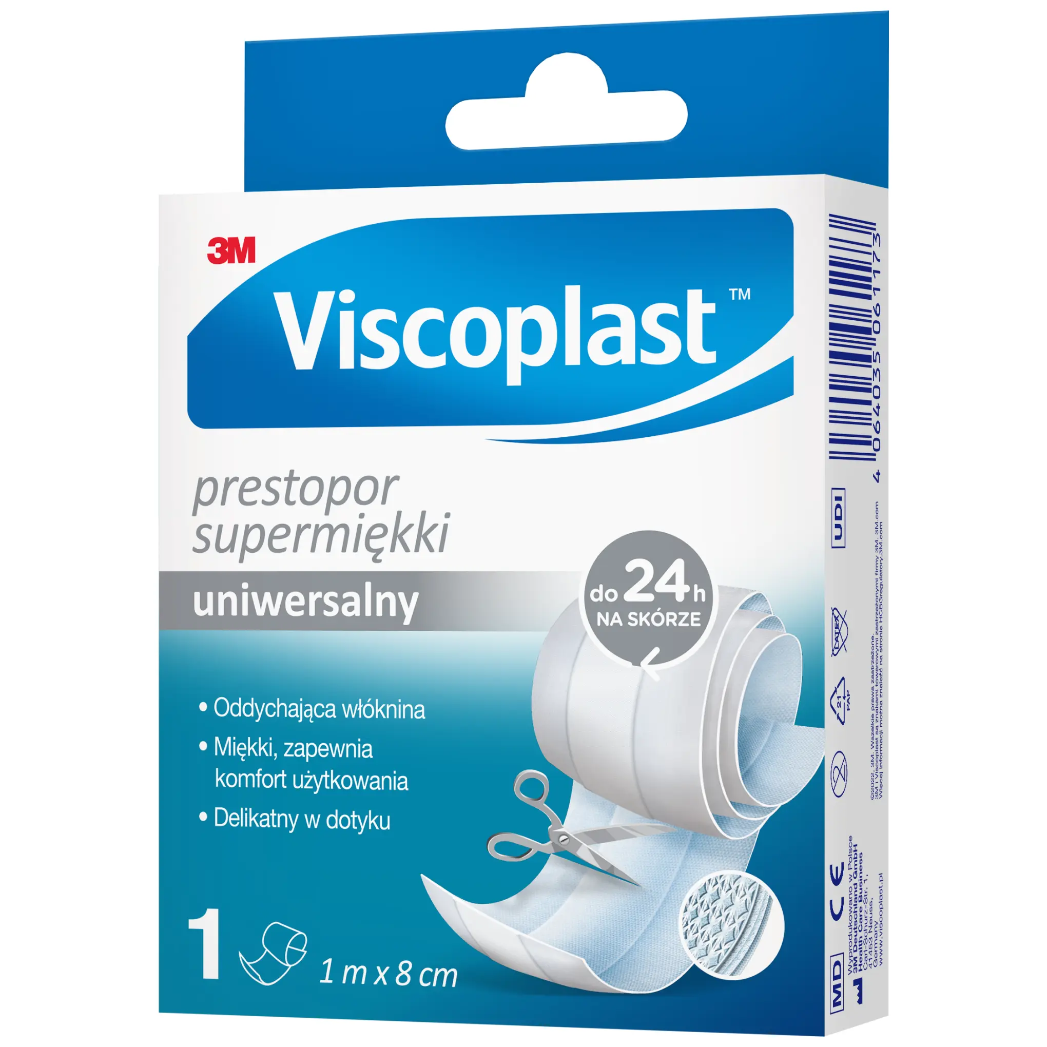 VISCOPLAST PRESTOPOR Supermiękki uniwersalny 1 m x 8 cm, 1 sztuka