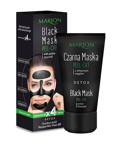 Marion Czarna maska z aktywnym węglem peel-off - 25 g - cena, opinie, skład zdjęcie