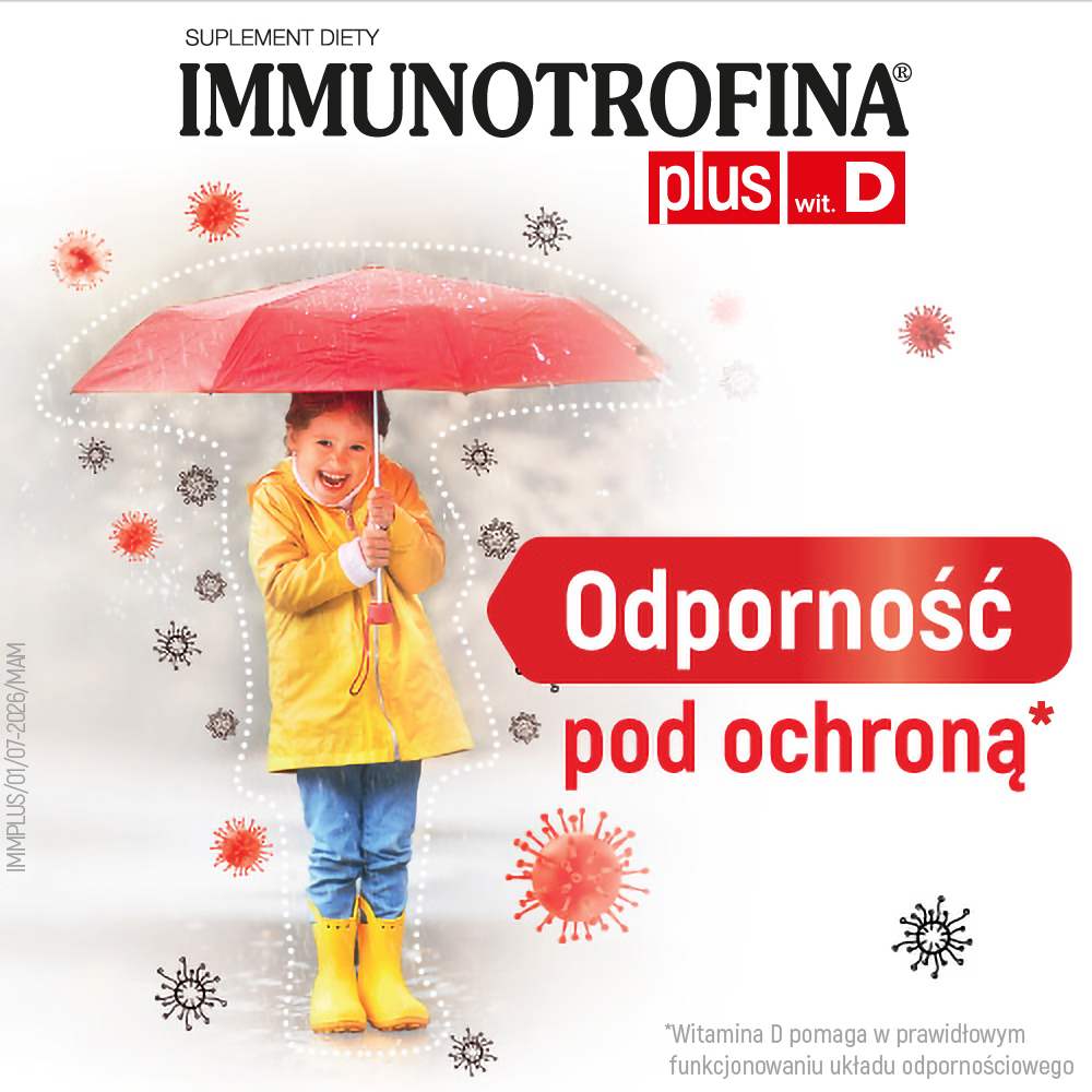 Immunotrofina plus wit. D, płyn, 3 x 180 ml
