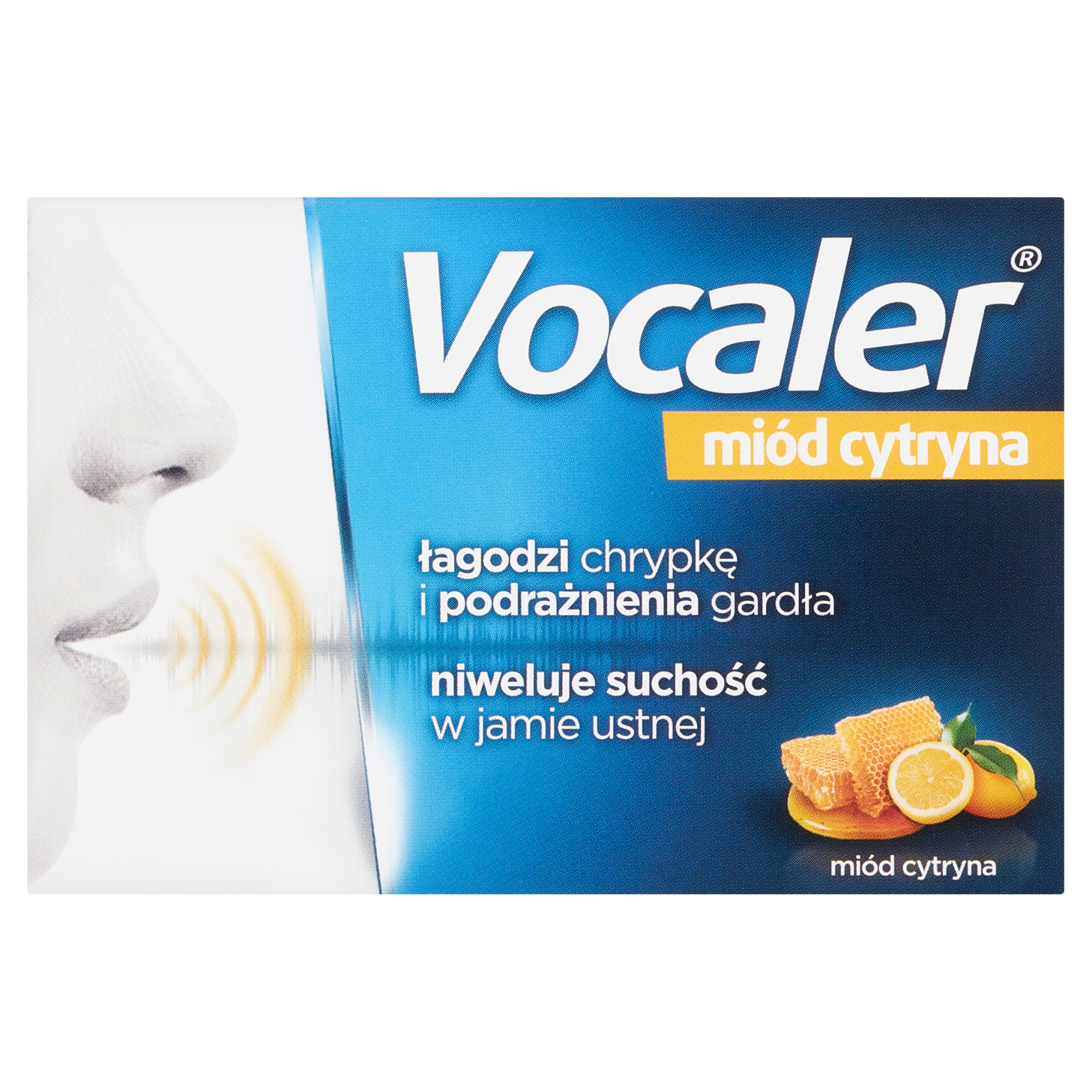VOCALER MIÓD I CYTRYNA, 24 pastylki do ssania zdjęcie