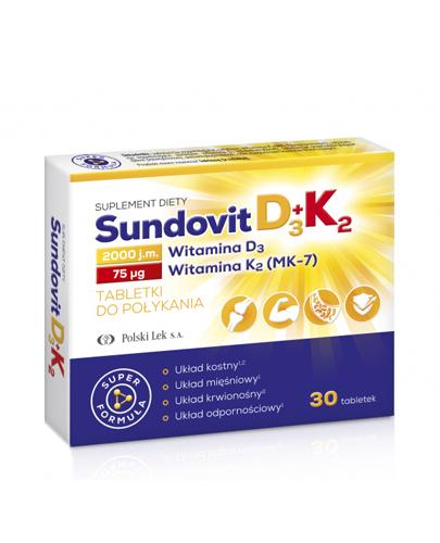 Sundovit D3+K2 30 tabletek zdjęcie