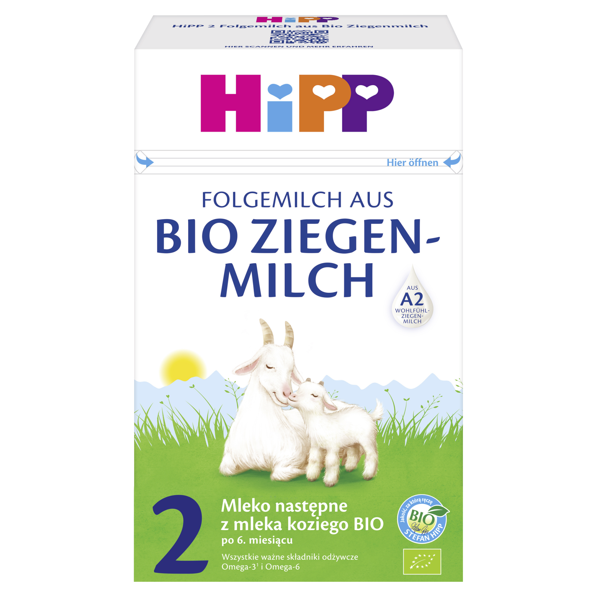 HiPP 2 mleko następne z mleka koziego BIO 400 g zdjęcie