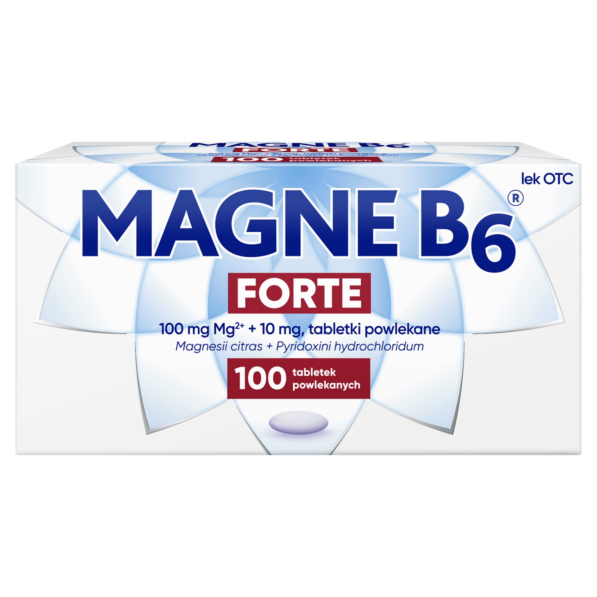 Magne B6 Forte, 100 mg+10 mg, 100 tabletek powlekanych zdjęcie