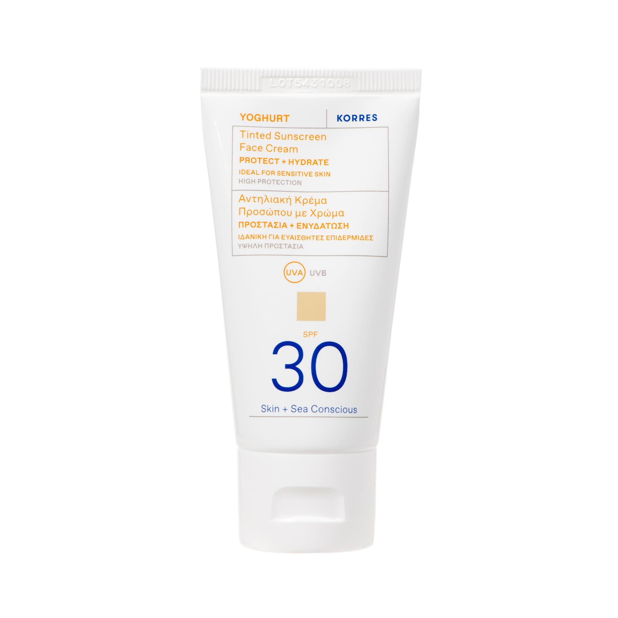 Korres Yoghurt, koloryzujący krem do twarzy SPF 30, 50 ml zdjęcie