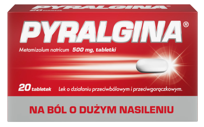 Pyralgina 500 mg, 20 tabletek zdjęcie