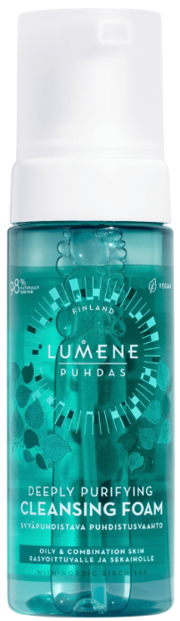Lumene Puhdas Głęboko oczyszczająca pianka do mycia twarzy, 150 ml zdjęcie