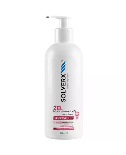 Solverx Sensitive Skin Woman żel do mycia twarzy oraz demakijażu twarzy i oczu 200 ml zdjęcie