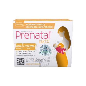 Prenatal Lakto, kapsułki miękkie + kapsułki twarde, 30 sztuk + 30 sztuk