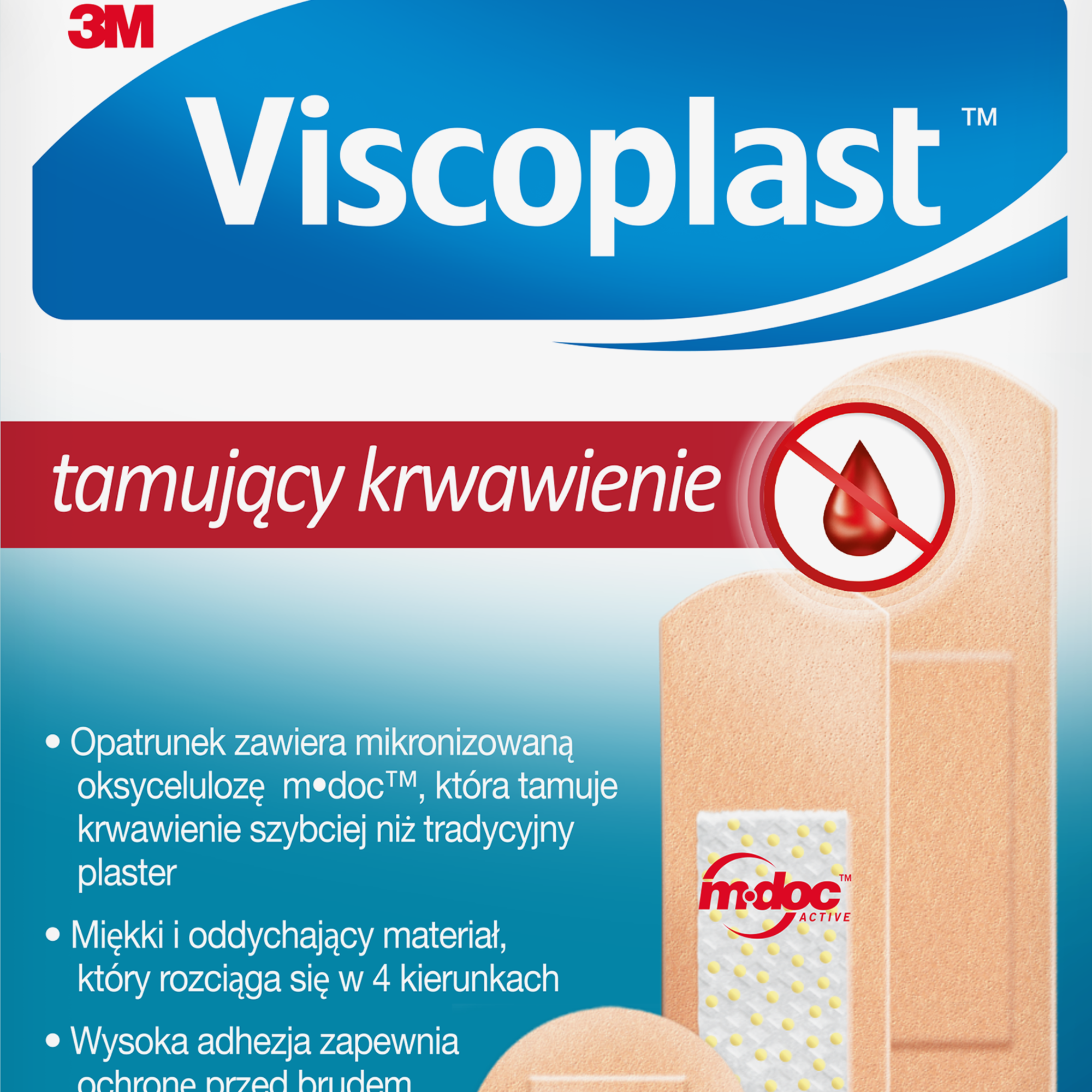 Viscoplast plastry z opatrunkiem tamującym krwawienie 14 sztuk  zdjęcie