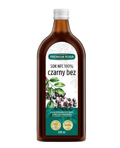 Premium Rosa Sok NFC z owoców czarnego bzu 100% - 500 ml - cena, opinie, stosowanie  zdjęcie